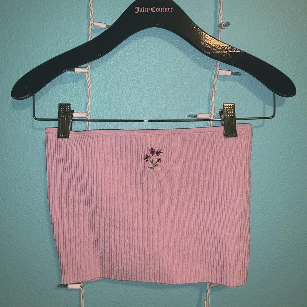 PacSun Embroidered Tube Top